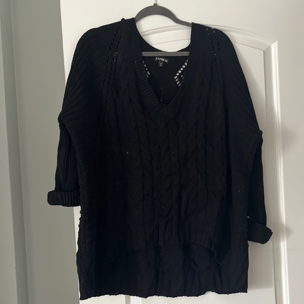 Express knit v-knock sweater